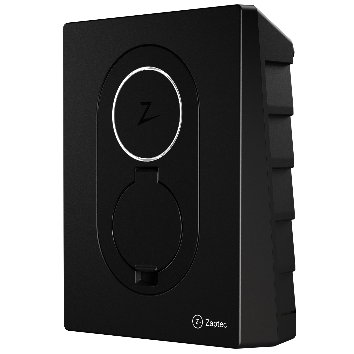 Zaptec Go Asphalt Black Angled